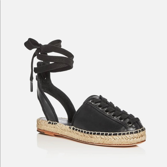 Open Ceremony leather lace up ballet flats - Picture 4 of 5